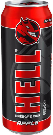 Hell Energy Drink Apple με Ανθρακικό σε Κουτί 500ml