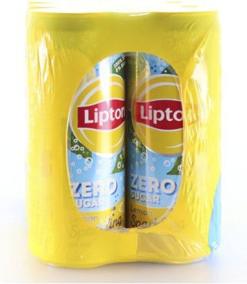Lipton Ice Tea Λεμόνι με Ανθρακικό, Χωρίς Ζάχαρη σε Κουτί 6x330ml