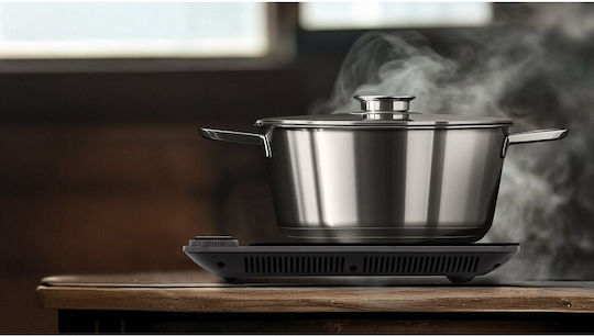 Salente Smart Domino Induction Cooktop Autonomous with Child Lock Function 57.4x36.3εκ.