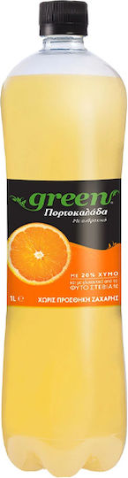Green Cola Orange Juice with Carbonation in Bottle 1500ml