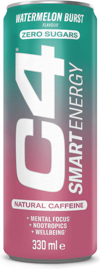 Cellucor C4 Smart Energy Energy Drink Watermelon Burst with Carbonation No Sugar in Box 330ml