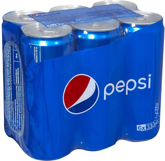 Pepsi Regular Кола с Газировка в Кутия 6x330мл
