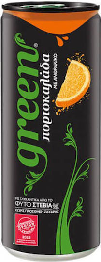 Green Cola Πορτοκαλάδα με Ανθρακικό, Χωρίς Ζάχαρη σε Κουτί 330ml
