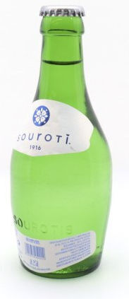 Souroti Kohlensäurehaltiges Trinkwasser in Glasflasche 0.25l