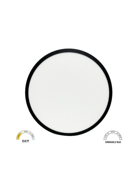 Adeleq Deckenleuchte für den Außenbereich mit integriertem LED in Schwarz Farbe 21-483401
