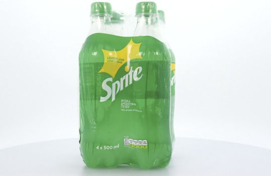 Sprite Lemon Soda with Carbonation in Bottle 4x500ml