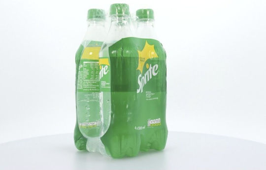 Sprite Lemon Soda with Carbonation in Bottle 4x500ml
