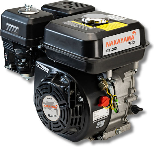 Nakayama GT1000 Gasoline Engine 4 Stroke 208cc 6.5hp Axle with Thread Maximum Revolutions 4000rpm