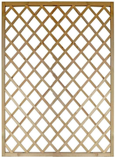 Grătar De Grădină 12x12 Din Lemn Cu Design În Grilă Romb Bej 150x180cm
