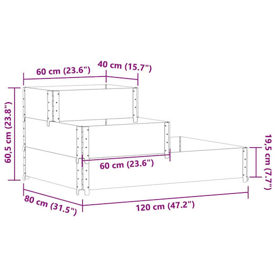 vidaXL Garden Fencing Material 1pcs Black