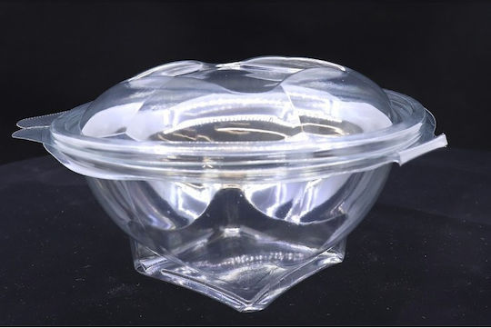 Lux Plast Disposable Plastic PET Tableware for Salads 50pcs