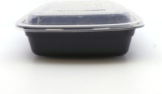 American Type Microwave Container + Lid 750ml 50pcs Black