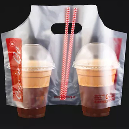 Glassbag Σετ 500 Ποτηροθήκες Μεταφοράς Καφέ 2 Θέσεων