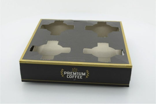 Premium Set 50 Wegwerf-Becherhalter 4 Plätze
