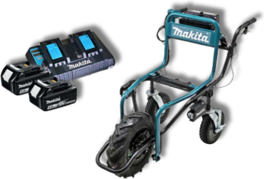 Makita Transport Trolley 2×5.0Ah for Weight Load up to 130kg Blue
