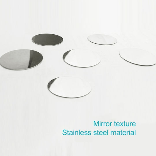 Βάση Κινητού Αυτοκινήτου Metal Iron Plate με Μαγνήτη Ασημί