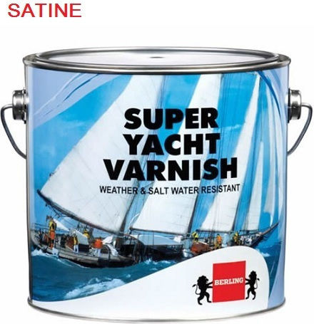Berling Super Yacht Varnish Βερνίκι Επιφάνειας Διαλύτου Άχρωμο Σατινέ 750ml
