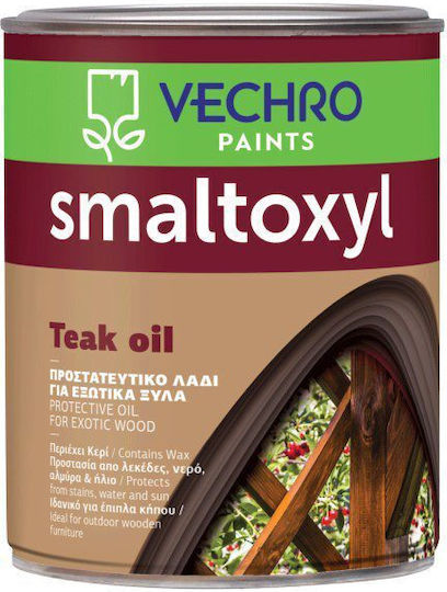 Vechro Smaltoxyl Teak Oil Άχρωμο Ελαφρώς Σατινέ 2.5lt