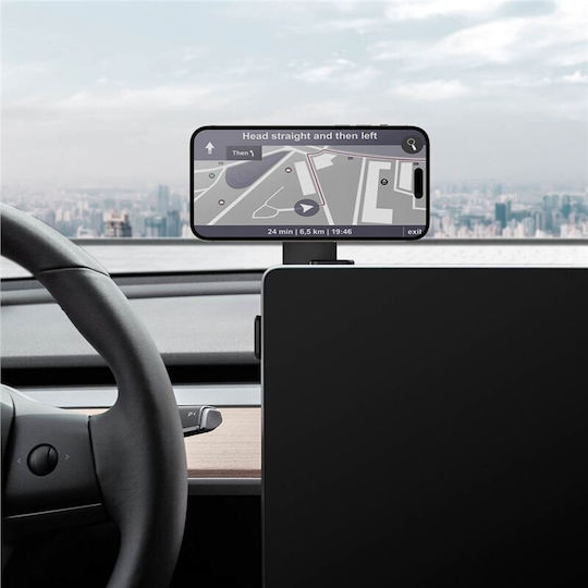 Spigen Tesla Onetap 3 Magsafe Βάση Κινητού Αυτοκινήτου με Μαγνήτη MagSafe Μαύρη