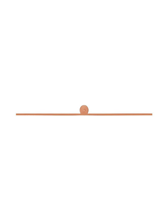 Luma Modern Lamp Wall with Integrated LED and Warm White Light Copper 100x10cm