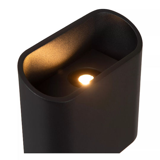 Lucide Lightning Atila Lumină de exterior montată pe perete LED IP65 cu Alb Cald Lumină
