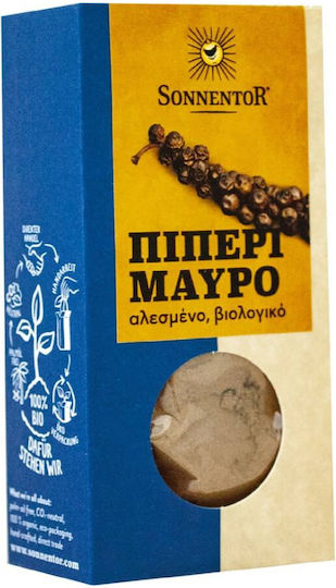 Sonnentor Πιπέρι Βιολογικό Μαύρο Αλεσμένο 50gr