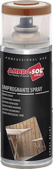 Ambro-Sol Σπρέι Βερνίκι με Ματ Εφέ Dark Nut Wood Σκουρη Καρυδι 400ml