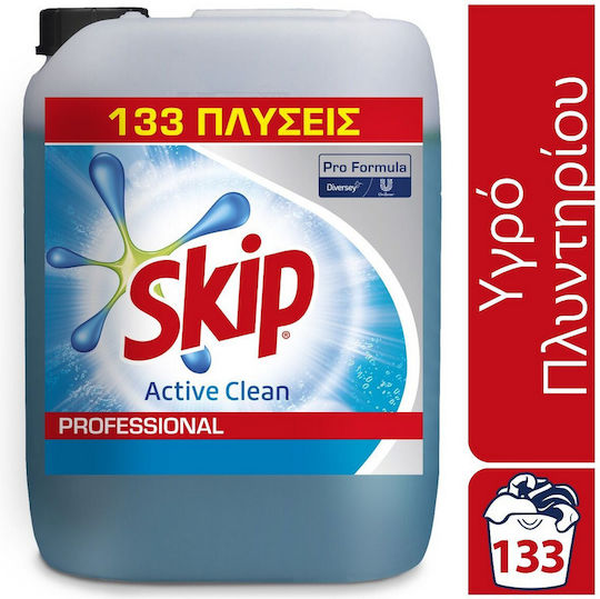 Skip Active Clean Επαγγελματικό Υγρό Απορρυπαντικό Ρούχων 10lt (133 Μεζούρες)