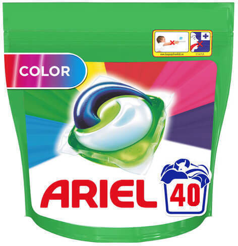 Ariel All In 1 Colour Απορρυπαντικό για Χρωματιστά Ρούχα (40 Κάψουλες)