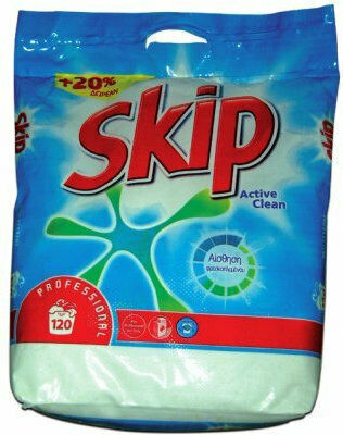 Skip Active Clean Profesional Detergent pentru haine Pudră 12.35kg (190 Cupe de măsurare)