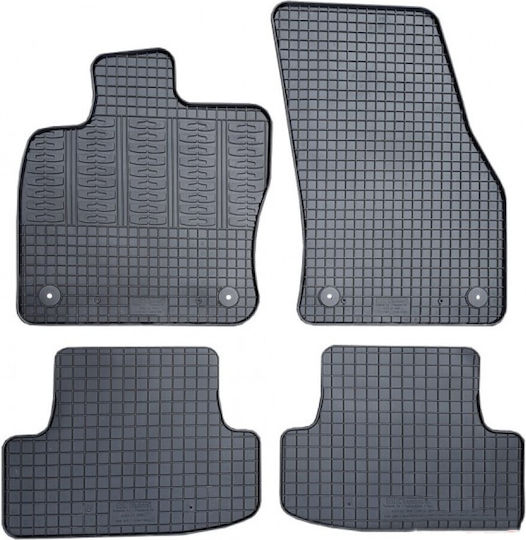 Cik Set of Front and Rear Mats 4pcs for Audi Q2 2017+ Black