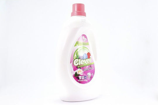 Novel Clever Liquid Laundry Detergent with Fragrance White Musk 3lt (42 Measuring Cups)