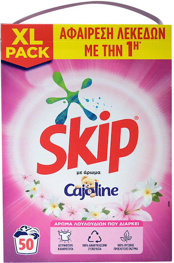 Skip Cajoline Απορρυπαντικό σε Σκόνη για Μάλλινα Ρούχα 3.25lt (50 Μεζούρες)