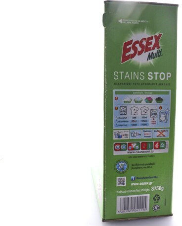Essex Multi Stains Stop Απορρυπαντικό Ρούχων σε Σκόνη (75 Μεζούρες)