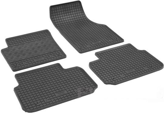 Rigum Σετ Μπροστινά και Πίσω Πατάκια 4τμχ για Land Rover Discovery 2015+ Μαύρα