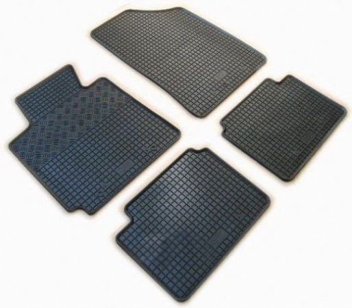 Rigum Set of Front and Rear Mats 4pcs for Hyundai Veloster 2011+ Black