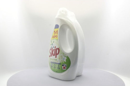 Skip Spring Fresh Υγρό Απορρυπαντικό Ρούχων 2.884lt (28 Μεζούρες) 1+1 Δώρο