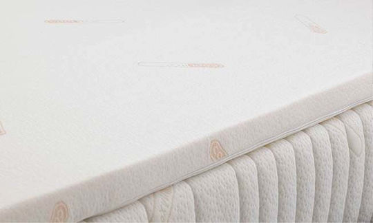 Idilka Mattress Topper Latex Double Latex Infused with Aloe & Removable Cover 150x190x4cm