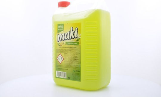 Maki Επαγγελματικό Υγρό Πιάτων με Άρωμα Λεμόνι 4lt