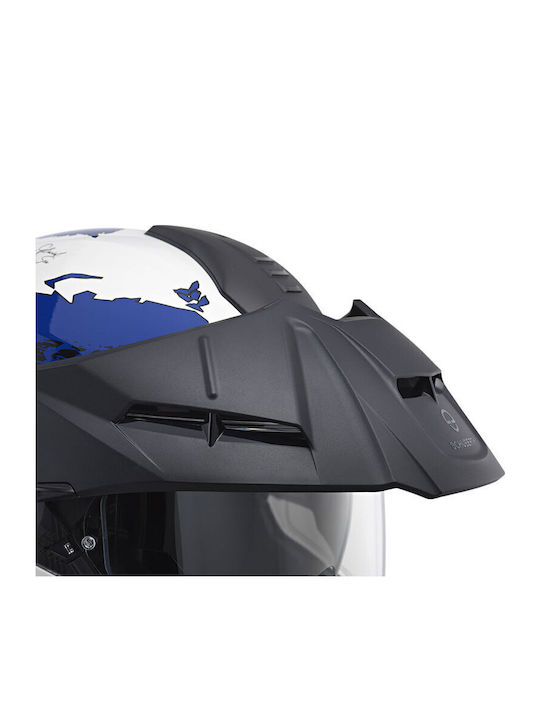 Schuberth E2 Atlas Blue Мотоциклетна каска Флип ъп ECE 22.06 с Sunvisor