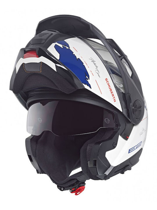 Schuberth E2 Флип ъп с Sun Visor ECE 22.06 Atlas Blue Schuberth E2 Флип ъп с Sun Visor ECE 22.06 Atlas Blue