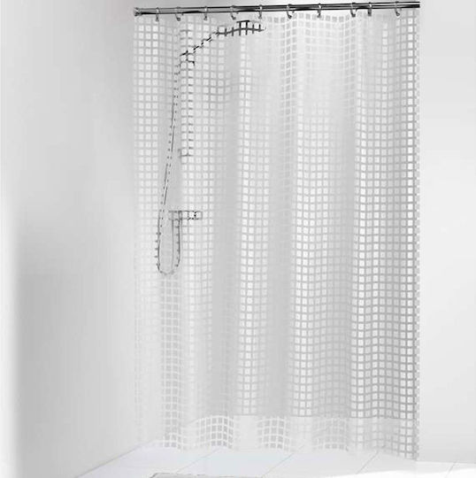 Sealskin Tiles Perdea de duș 180x200cm Alb 202591310