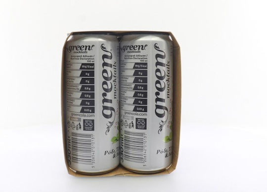 Green Cola moctails Αναψυκτικό με Ανθρακικό, Χωρίς Ζάχαρη σε Κουτί 4Χ330ML 4x330ml