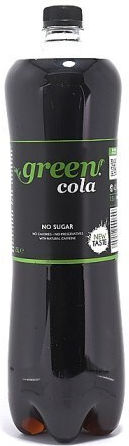 Green Cola Stevia Cola with Carbonation, Sugar-Free in Bottle 1500ml