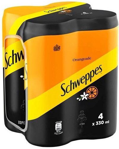 Schweppes Soda Floare de portocal cu carbonatare, fără zahăr în Cutie 6x330ml