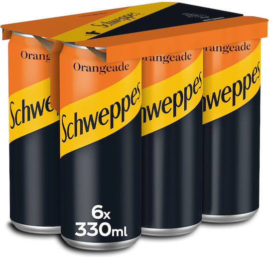 Schweppes Soda Floare de portocal cu carbonatare, fără zahăr în Cutie 6x330ml