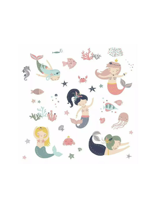 RoomMates Decor Kids Wall Sticker Mermaids Pastel