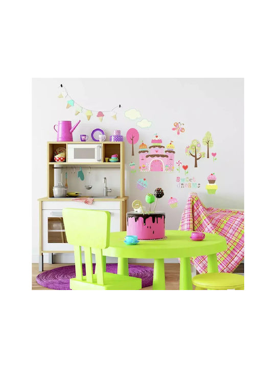 RoomMates Decor Autocolant Decorativ pentru Copii Perete Princess Castle 56buc