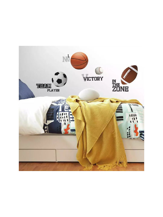 RoomMates Decor Autocolant Decorativ pentru Copii Perete All Star Sports 24buc