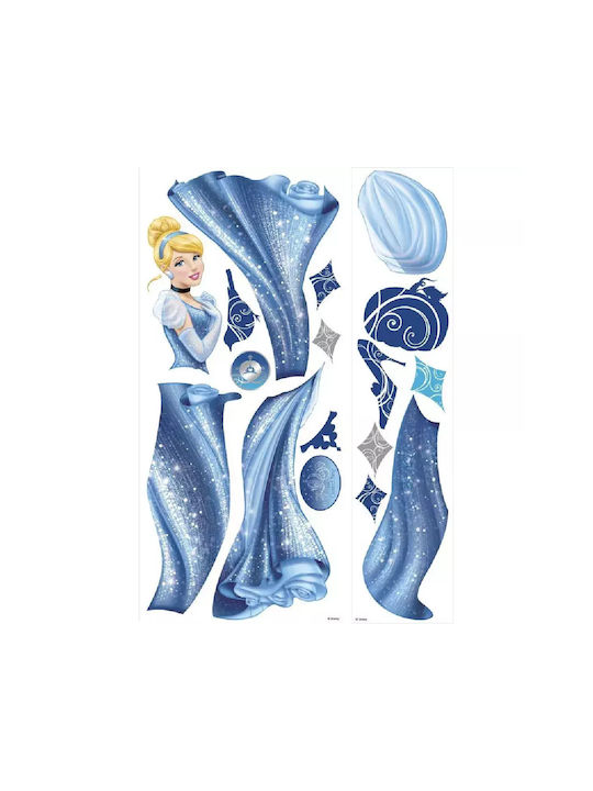 Παιδικό Διακοσμητικό Αυτοκόλλητο Τοίχου Cinderella 7τμχ